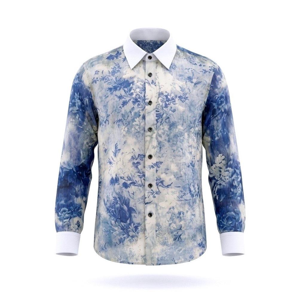 Ralph Lauren Purple Label Collection Silk Shirt Floral Size Small US 6‎ Nwot